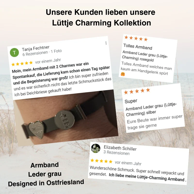 Armband Leder grau (Lüttje-Charming) - Image 7