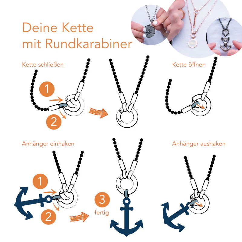 Kette mit Anhänger Boho Seepferdchen - Image 4