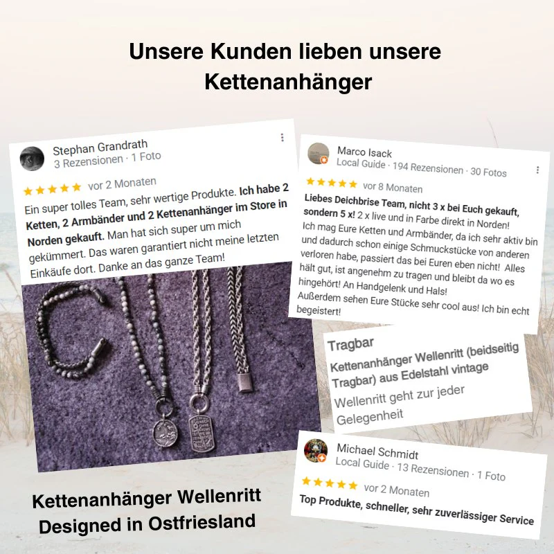Kettenanhänger Wellenritt (beidseitig Tragbar) aus Edelstahl - Image 15
